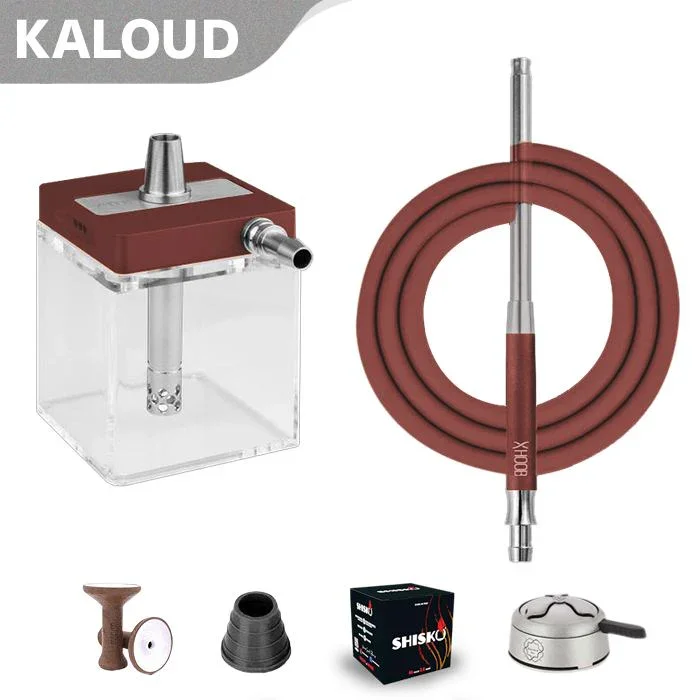 Hoob SubAtom Hookah C - Wine Red