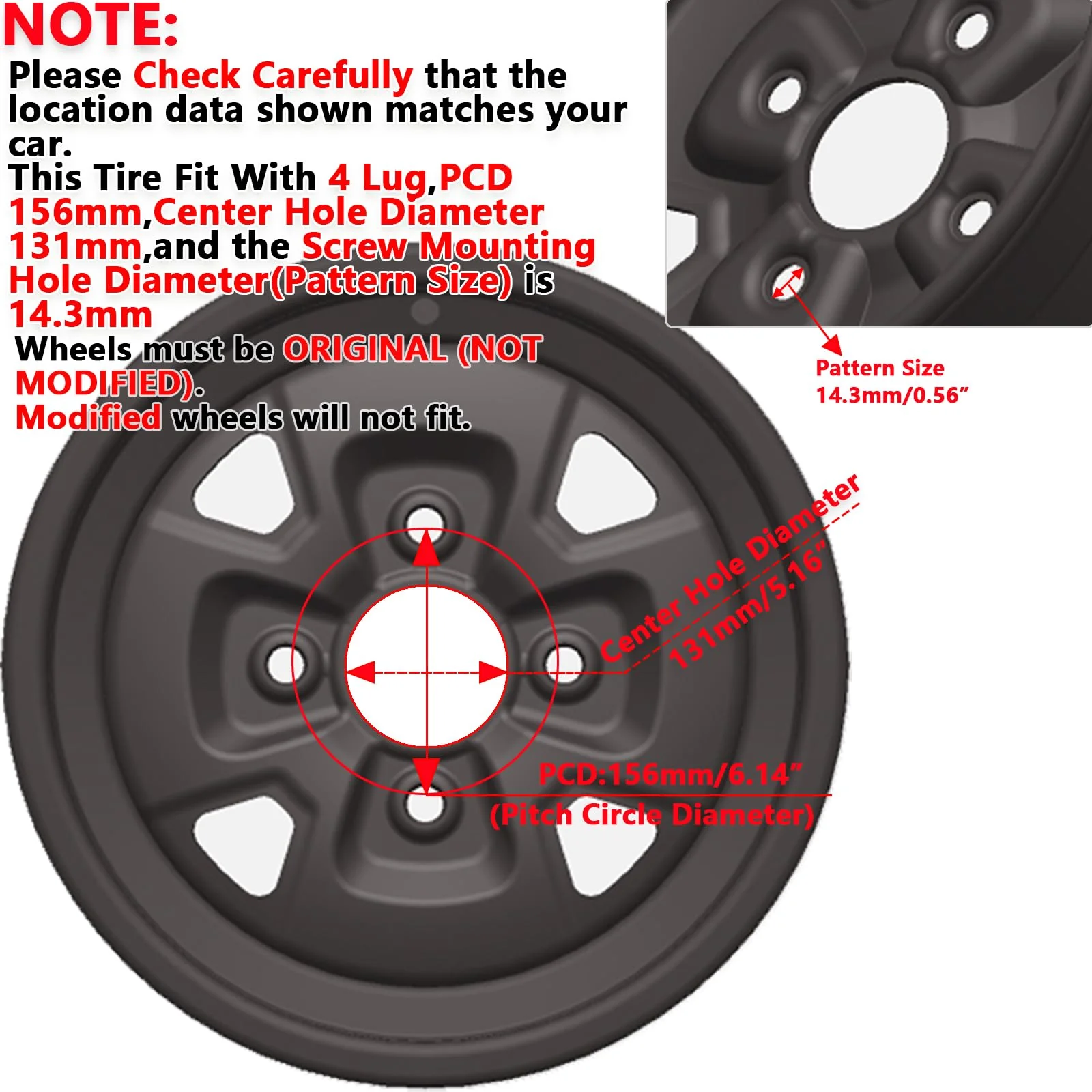 Garvee 2 PCS 25x10-12 ATV Tires with 12