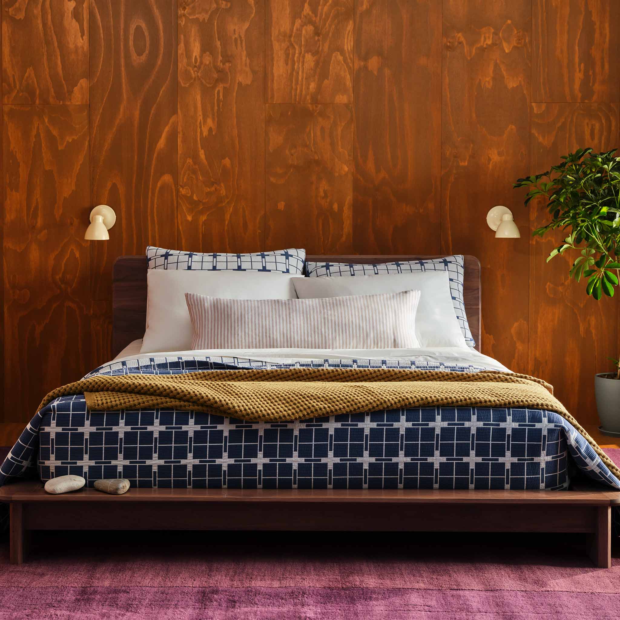 Ribbed Matelasse Quilt Set