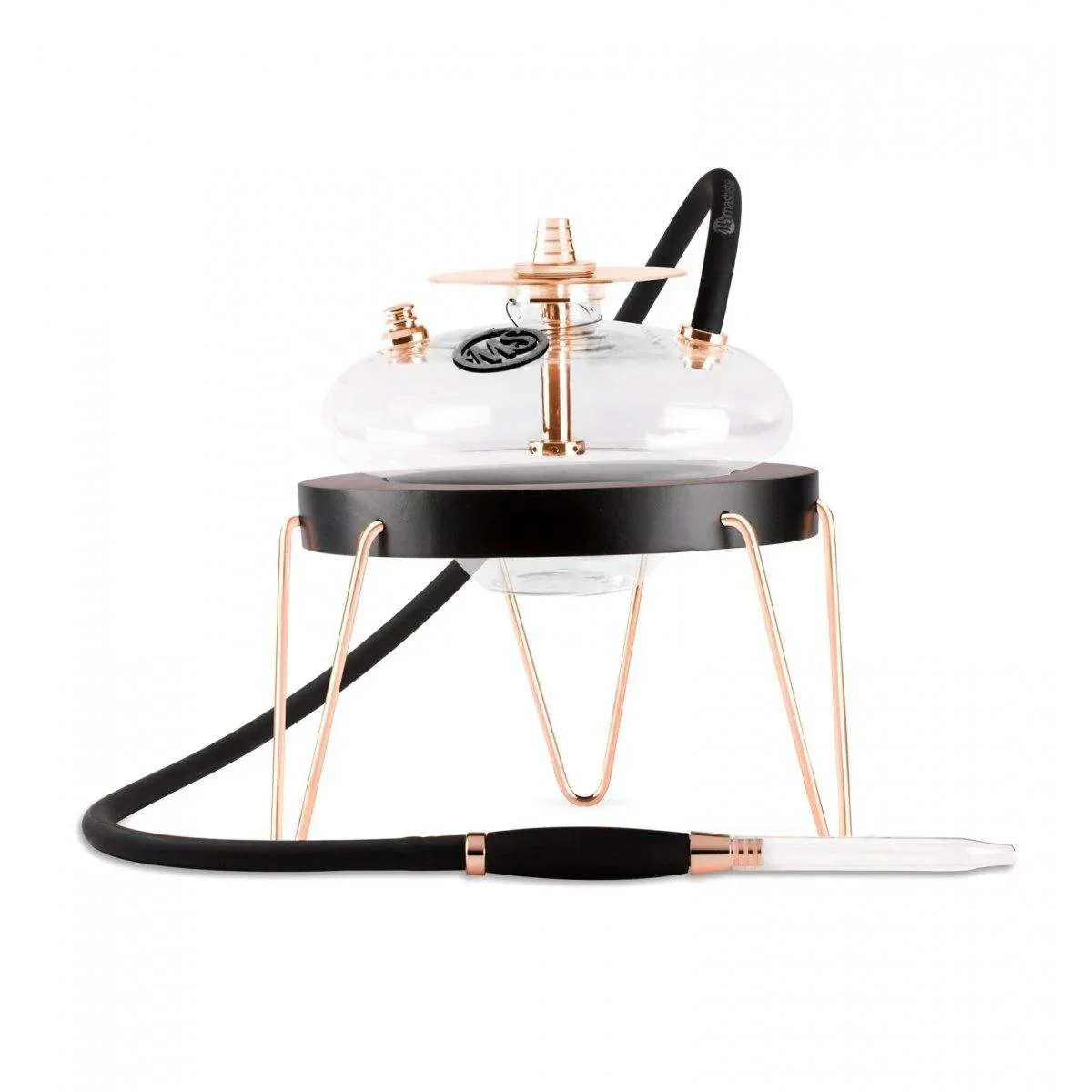 Arc Scandi Glass Shisha - Pink Gold