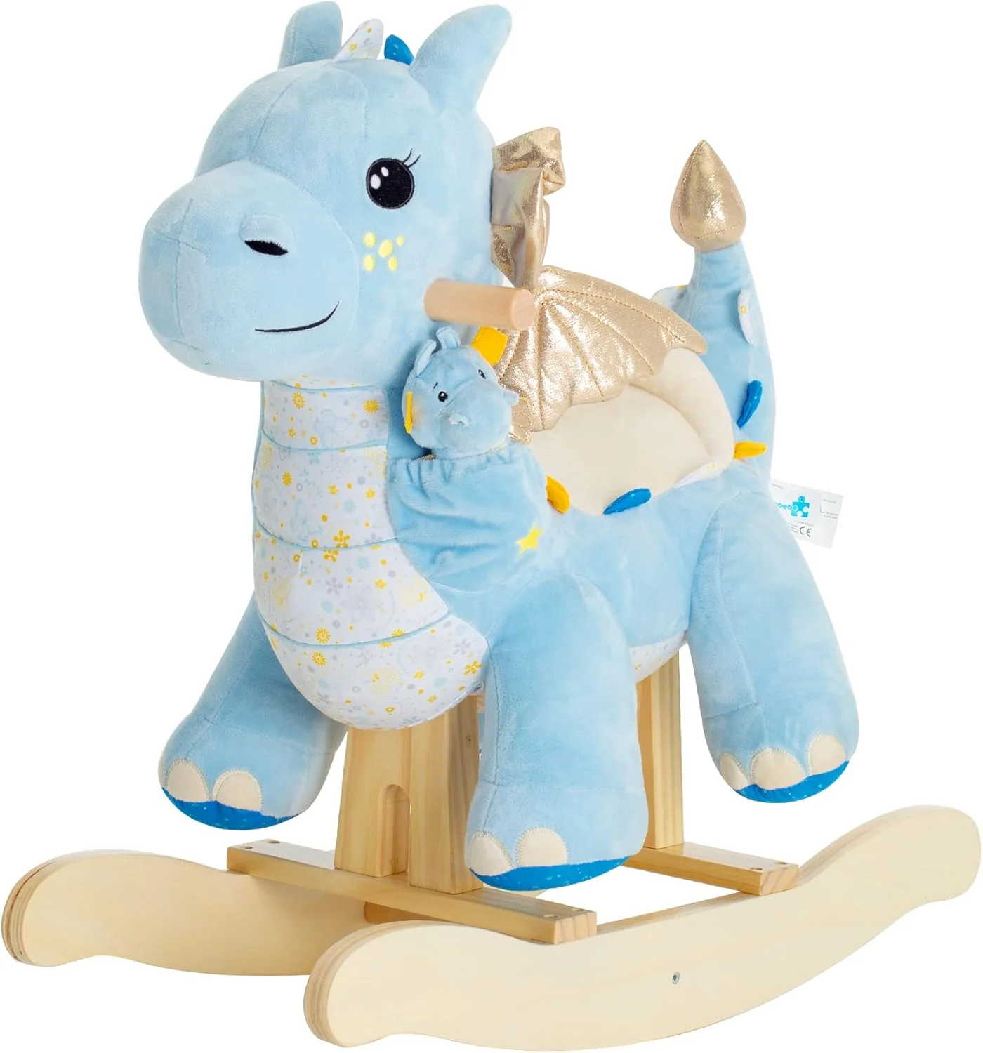 Blue Dragon Rocking Horse for Toddlers 12 Months+ Plush Stuffed Toy