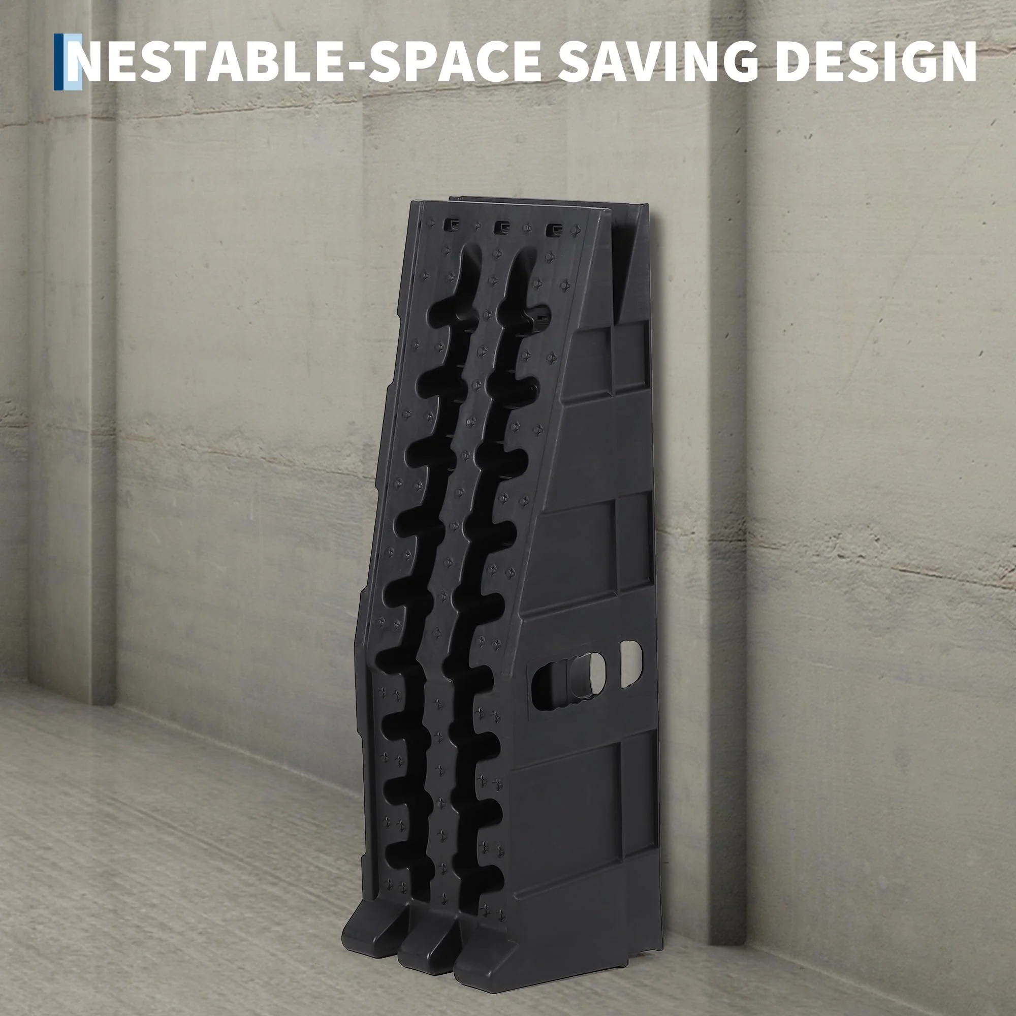 Garvee 2 Pack Heavy Duty Car Ramps 33,000 LB Capacity 6.7 Inch High Lift Reinforced PP Non-Slip Weather Resistant Portable Handles Home Garage