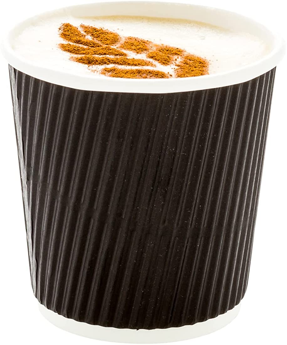 500-CT 4 oz Hot Beverage Cups Eco-Friendly Recyclable Paper - Insulated - Wholesale Takeout Coffee Cup