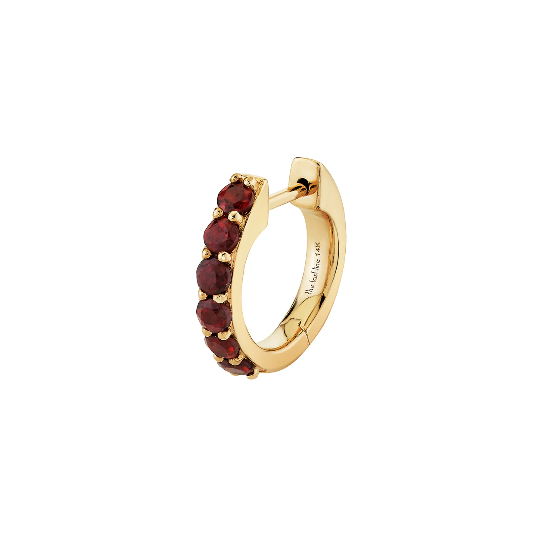 The Large Biggie - Garnet / 14k Yellow Gold