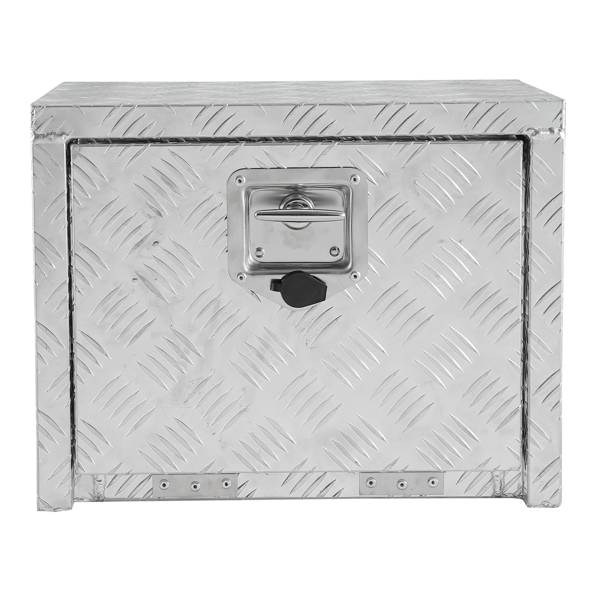 Garvee 18 Inch Heavy Duty Aluminum Underbody Tool Box, Waterproof Truck Storage Organizer Chest, Silver, for Pickup Truck Bed, RV Trailer