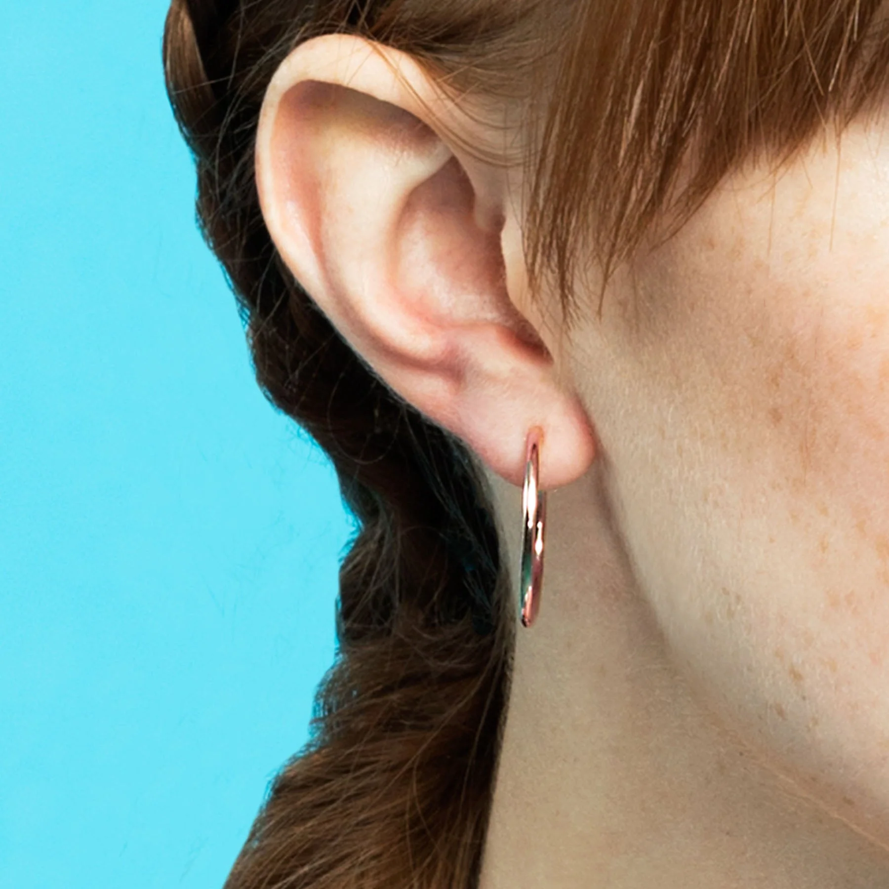 Slim Hoop #2 - 14k Rose Gold