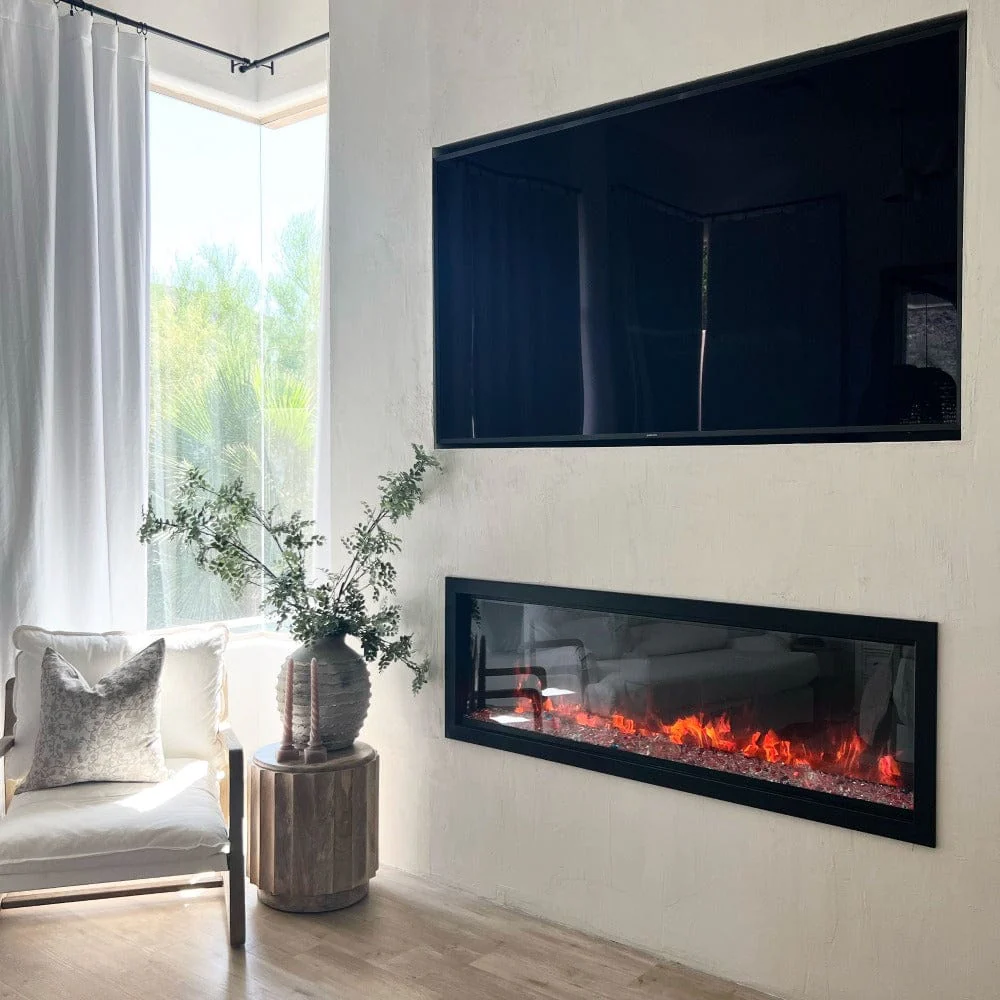 Remii 65-In Extra Tall Deep Built-In Electric Fireplace