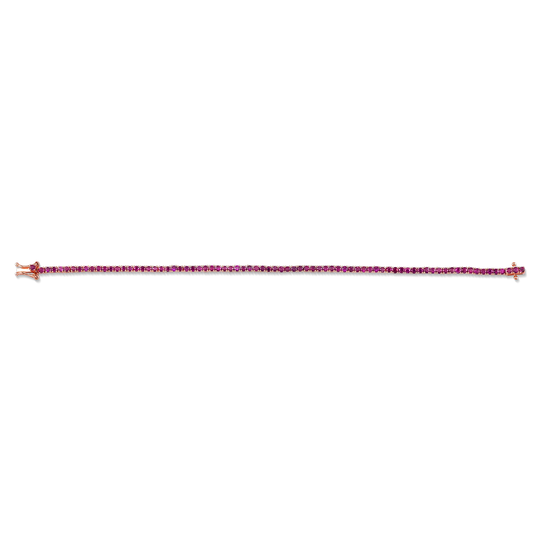 The Perfect Tennis Bracelet - Ruby / 14k Rose Gold