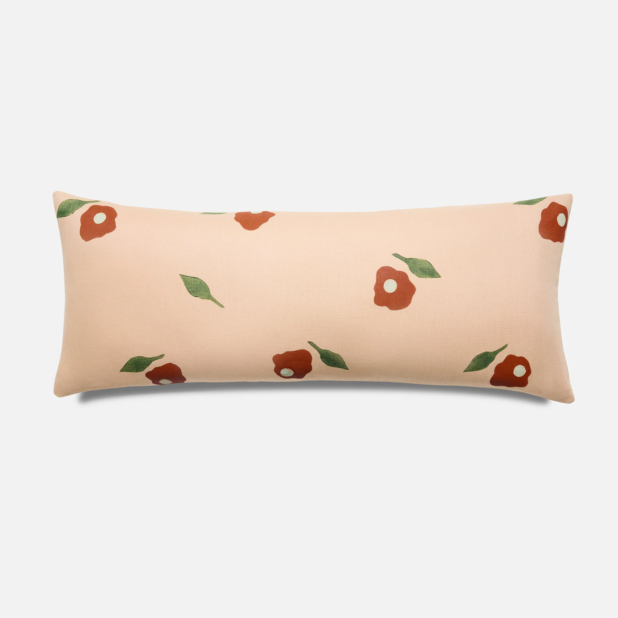 Caroline Z. Hurley Hand Block Print Lumbar Pillow Cover