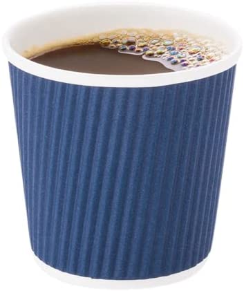 500-CT 4 oz Hot Beverage Cups Eco-Friendly Recyclable Paper - Insulated - Wholesale Takeout Coffee Cup