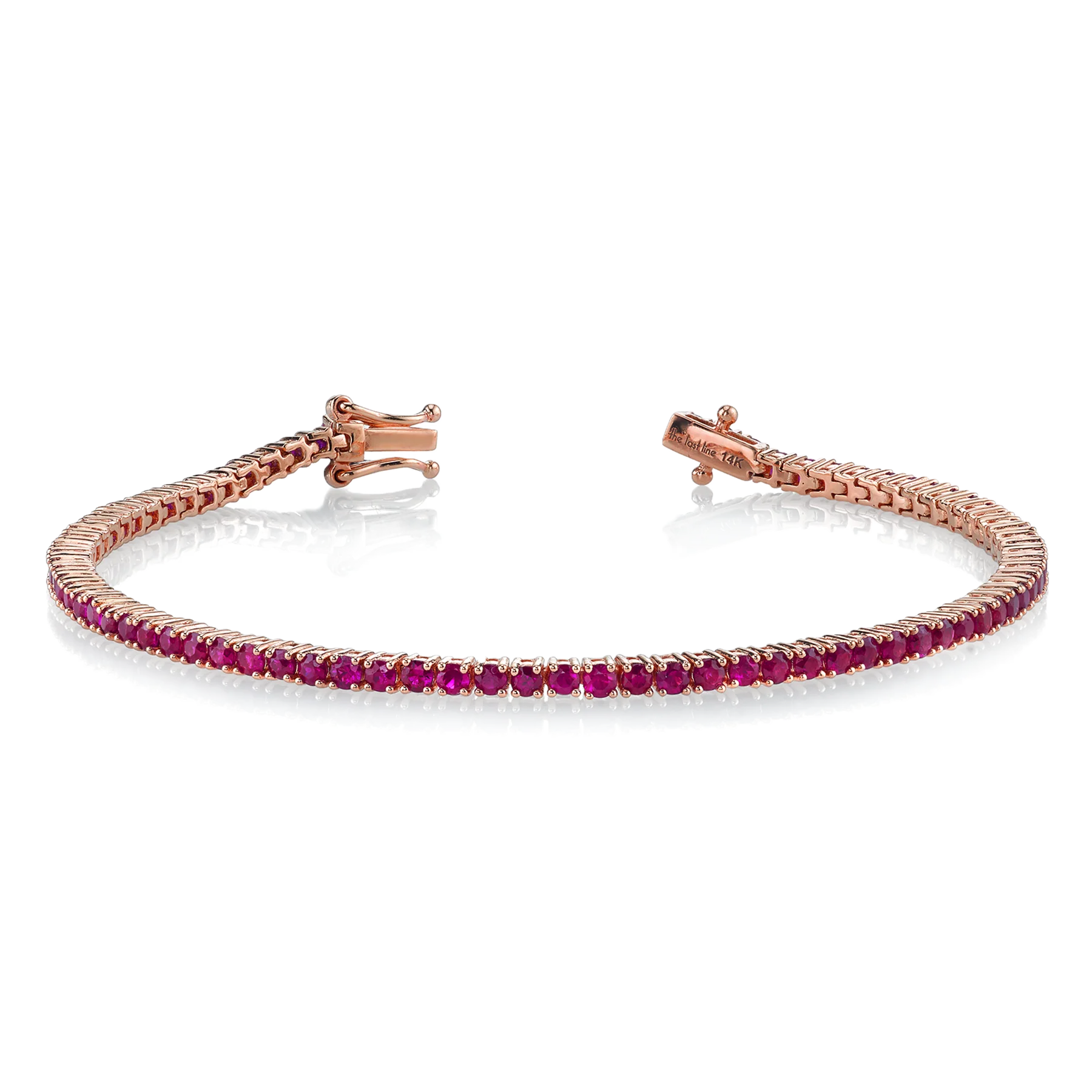 The Perfect Tennis Bracelet - Ruby / 14k Rose Gold