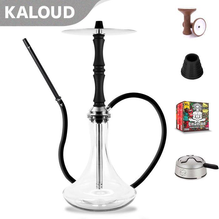 Aeon Vyro Versa Steel Sleeve Hookah Set - V3 Black