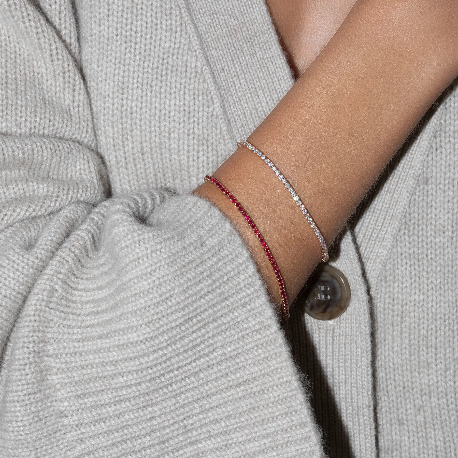 The Perfect Tennis Bracelet - Ruby / 14k Yellow Gold