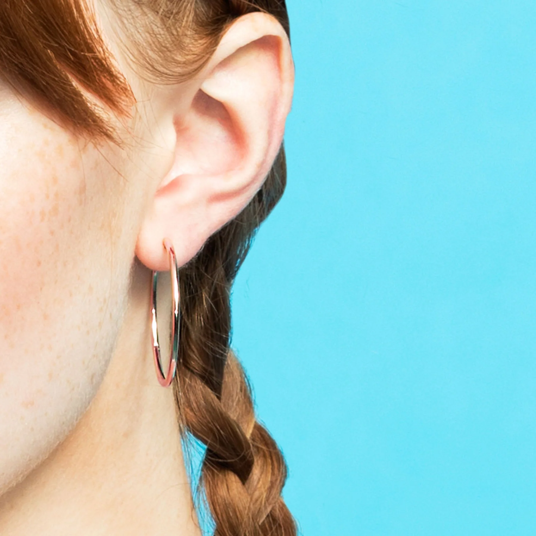 Slim Hoop #1 - 14k Rose Gold