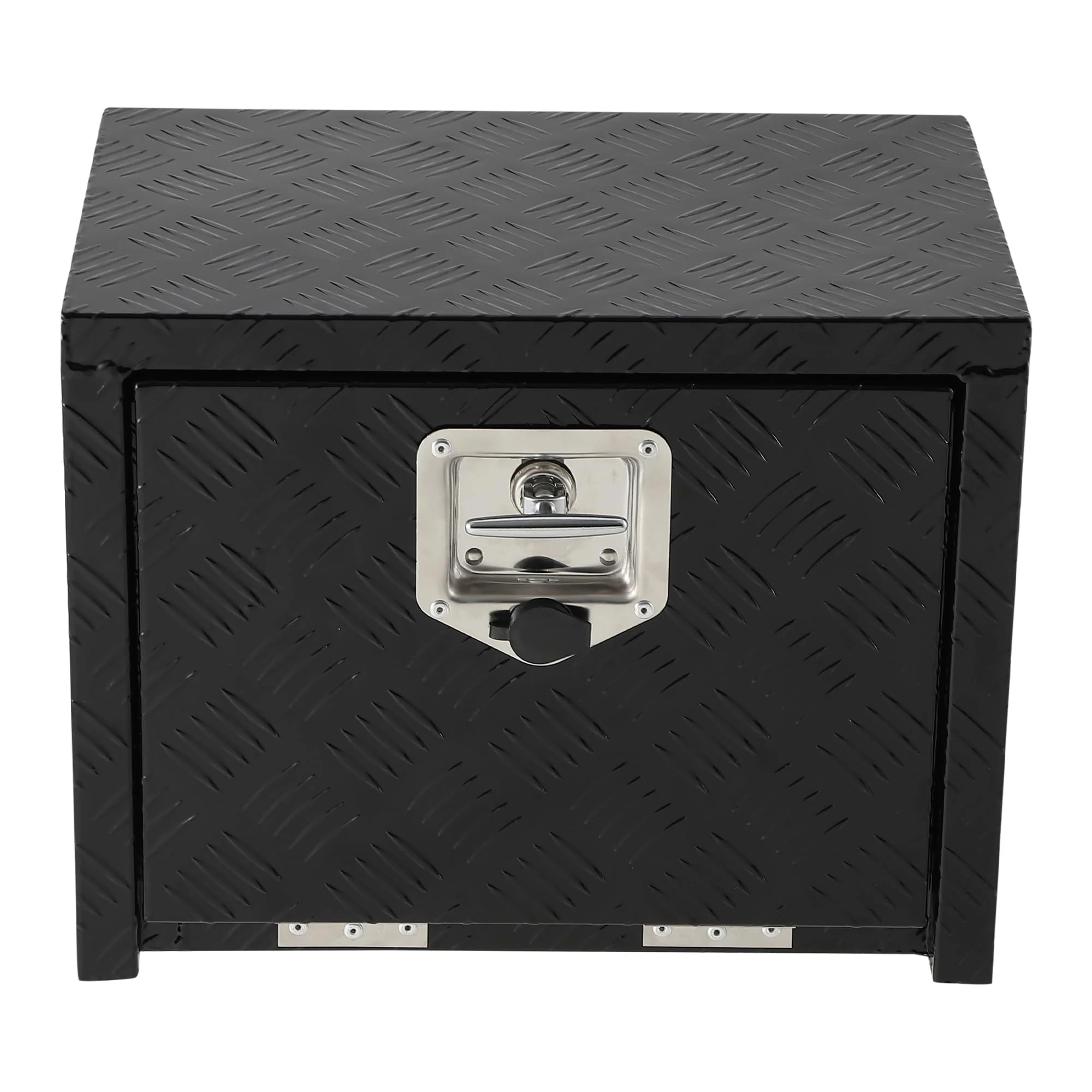 Garvee 18 Inch Heavy Duty Aluminum Tool Underbody Box, Waterproof Truck Storage Organizer Chest for Pick Up Truck Bed, RV Trailer, Black