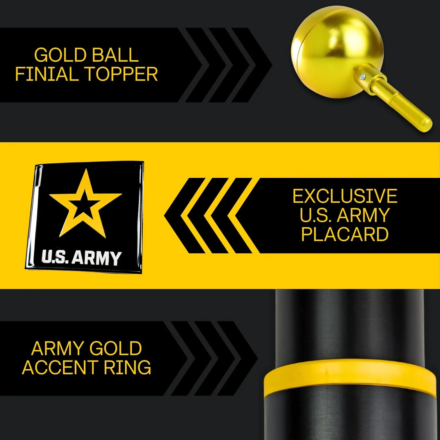 Heavy Duty Telescoping Flagpole Kit, 25 Foot