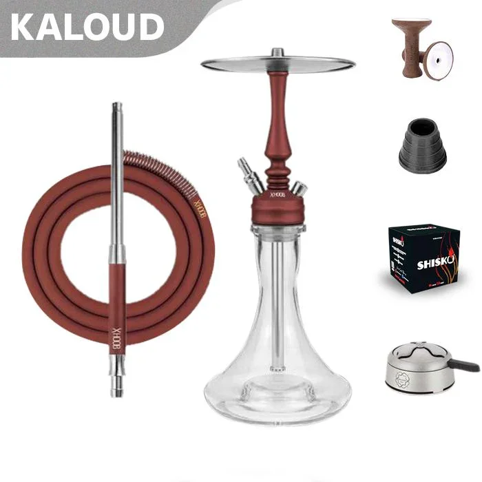 Hoob Mars Mini Hookah - Wine Red