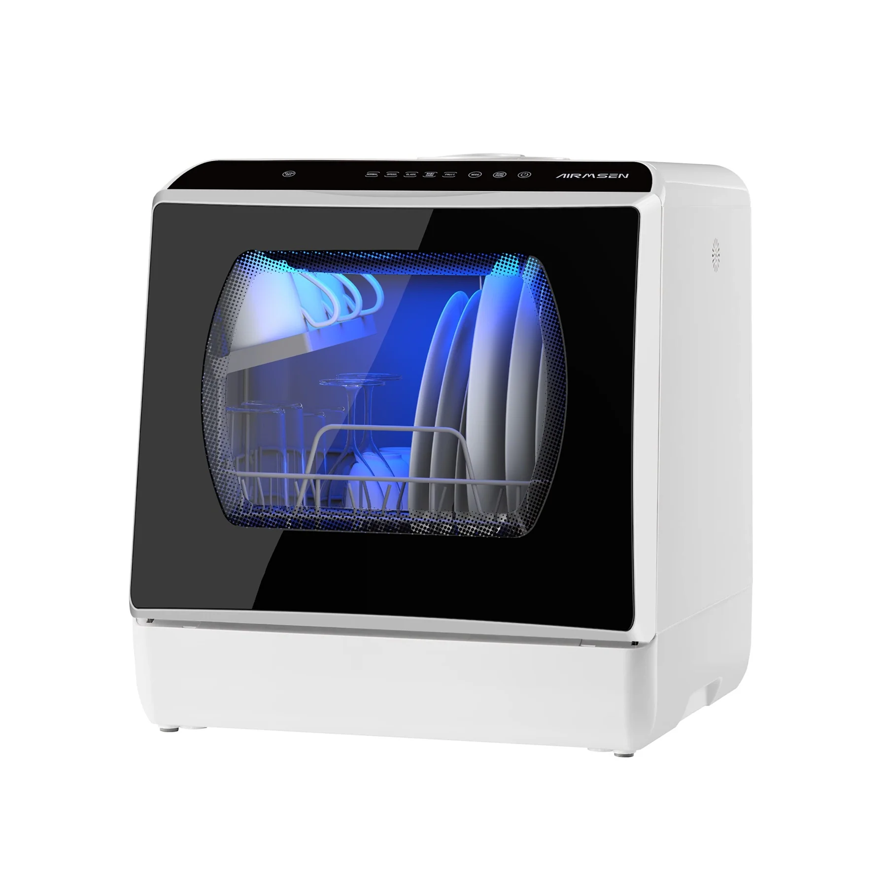 Portable Countertop Dishwasher with 5L Built-in Water Tank TDQR03