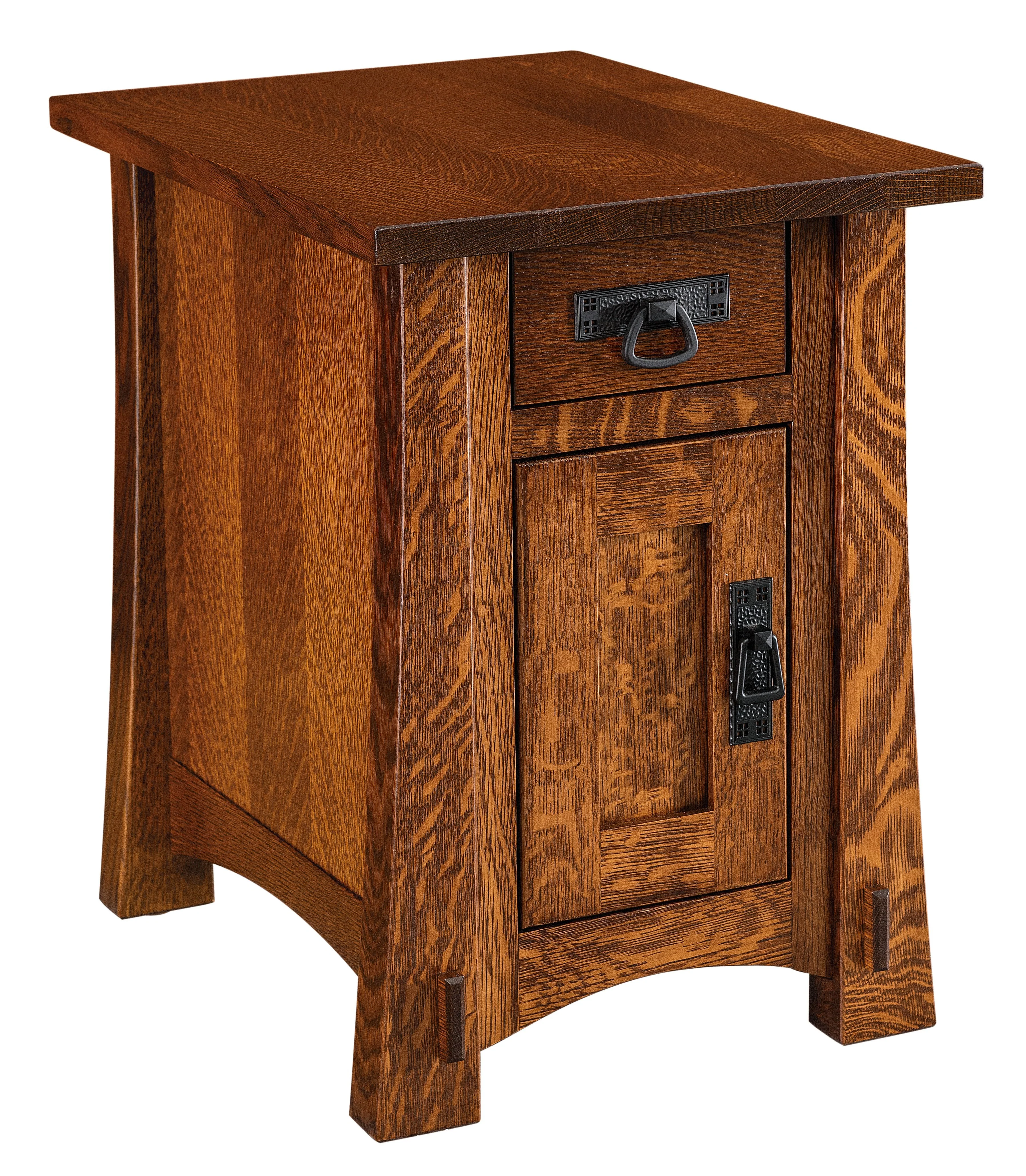 Amish Modesto One Drawer One Door End Table