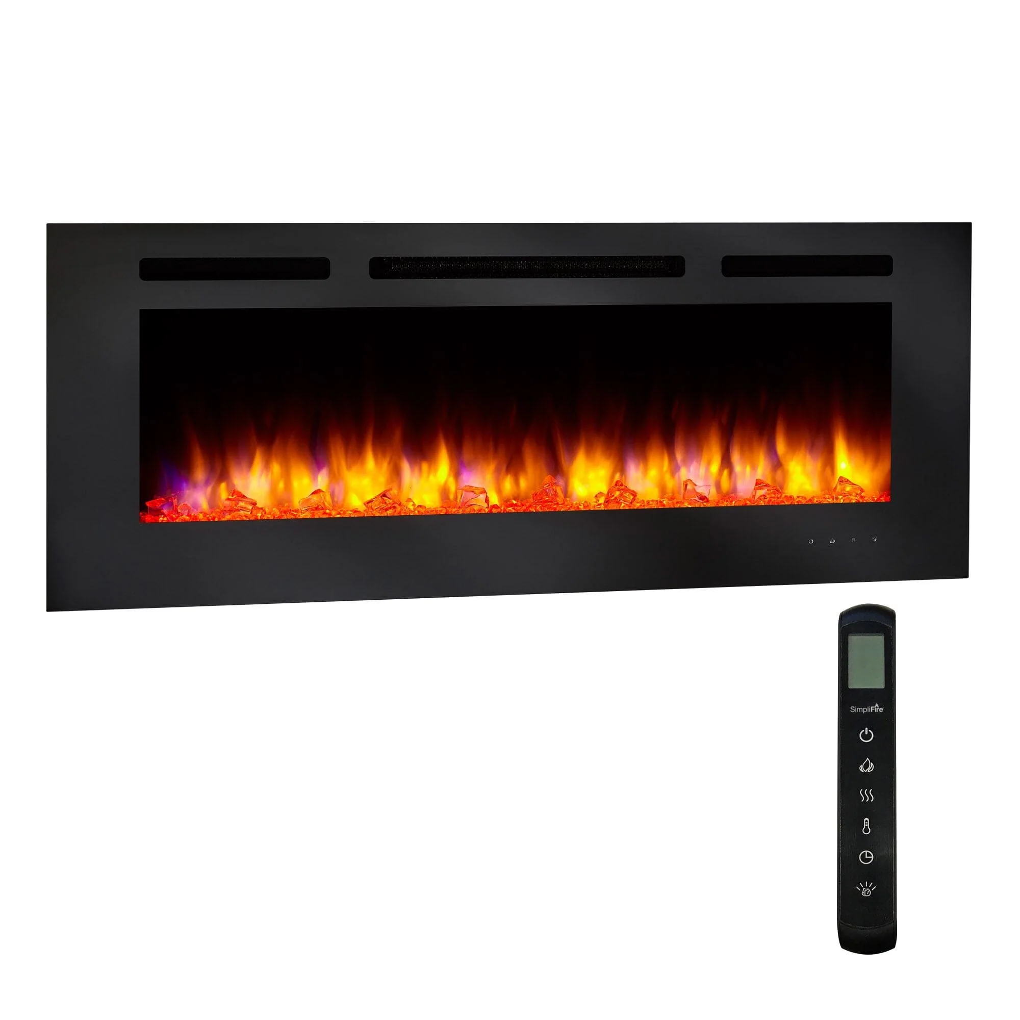 SimpliFire 48-in Allusion Wall Mount Electric Fireplace