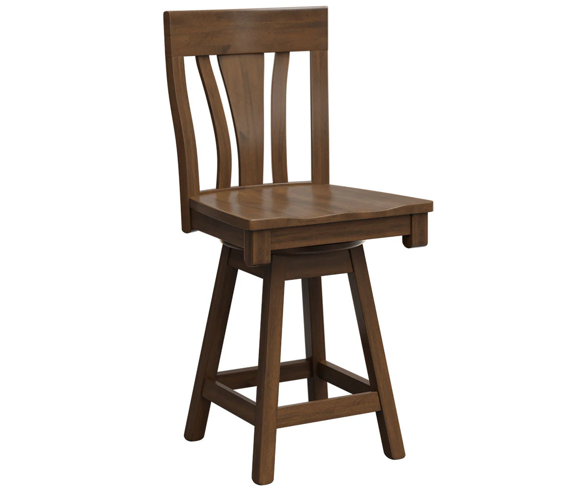Amish Mega Swivel Bar Chair