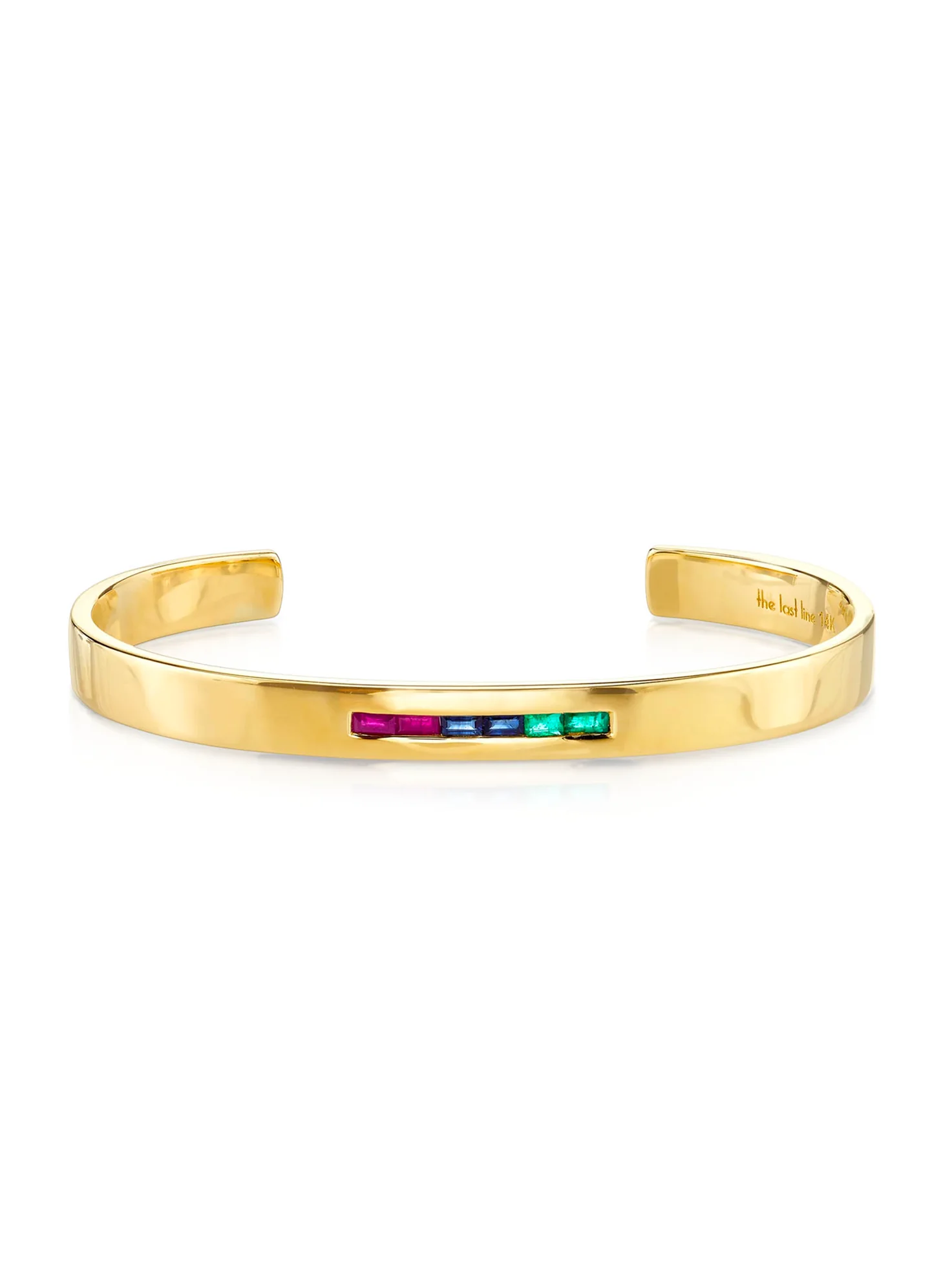 Baguette Cuff - Tattoo / 14k Yellow Gold