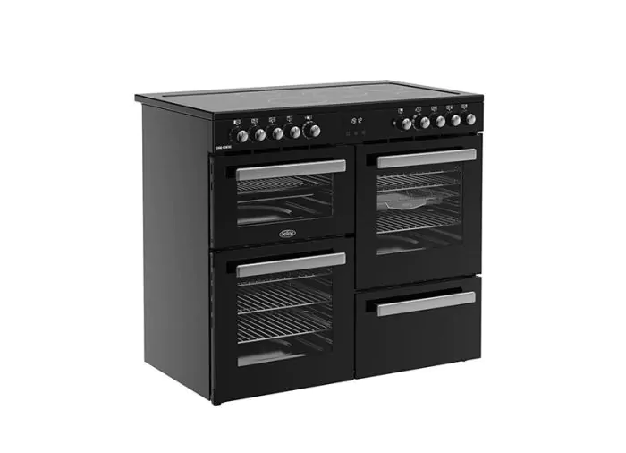 Belling 100 cm Black Cookcentre Electric Rangecooker | CC100EBLK