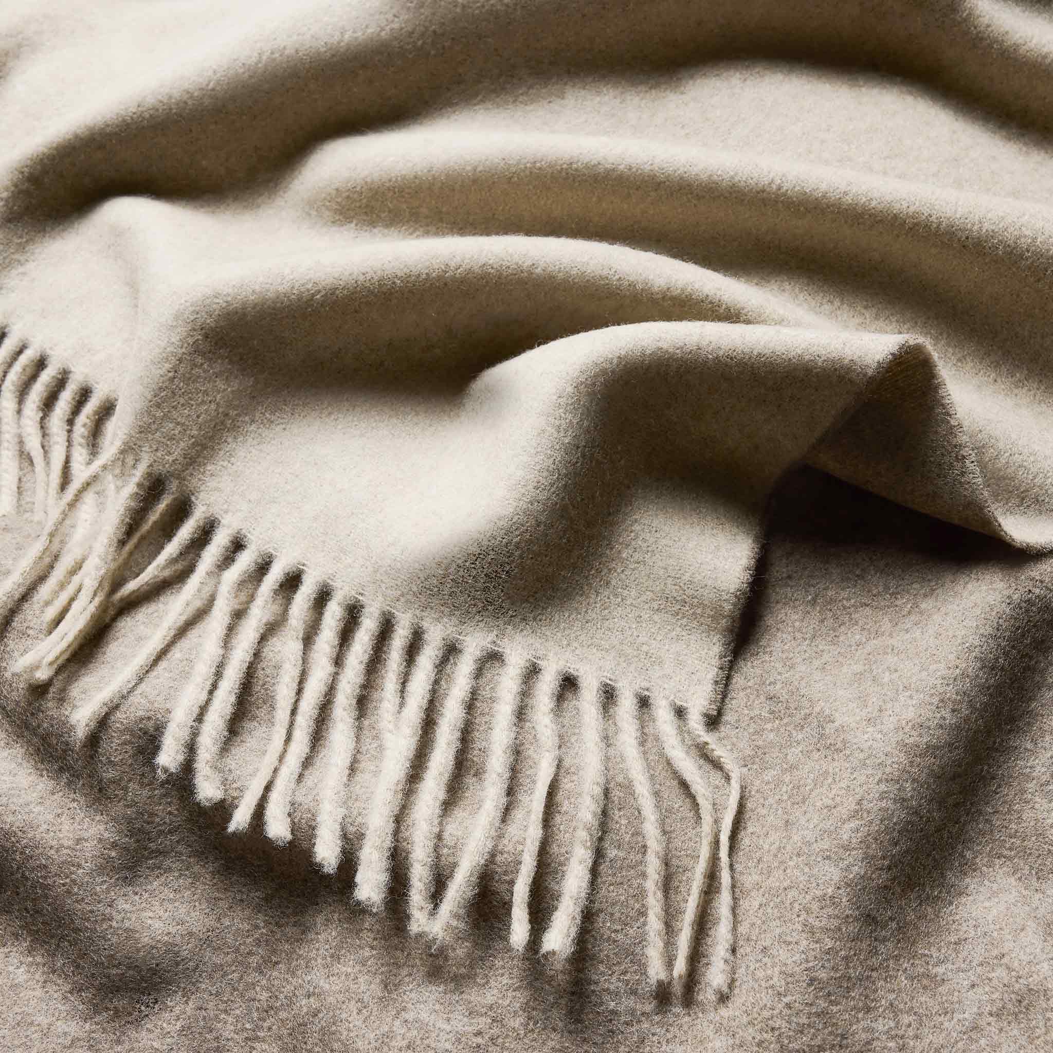 Two-Toned Lambswool Throw Blanket