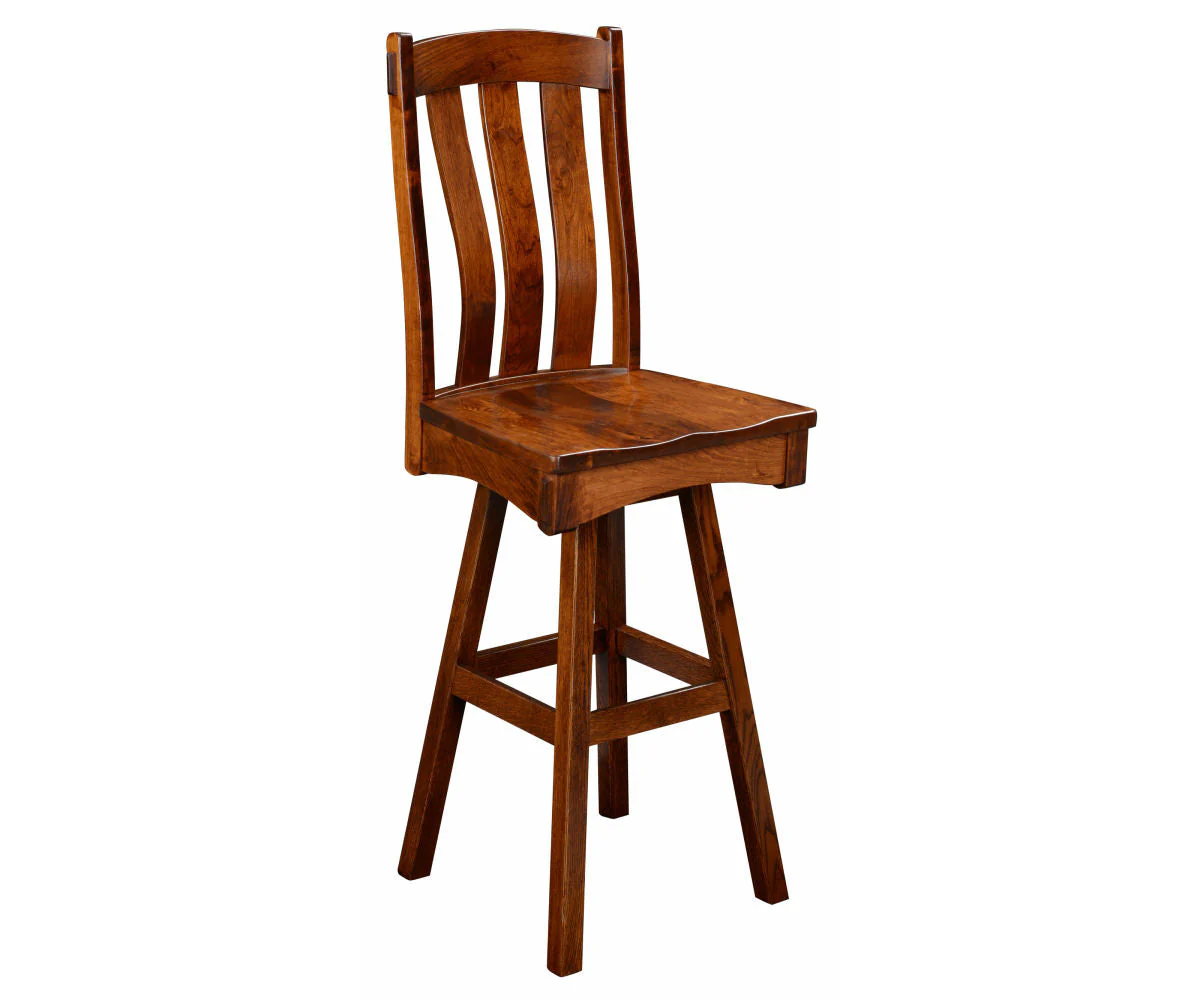 Amish Monarch Swivel Bar Chair