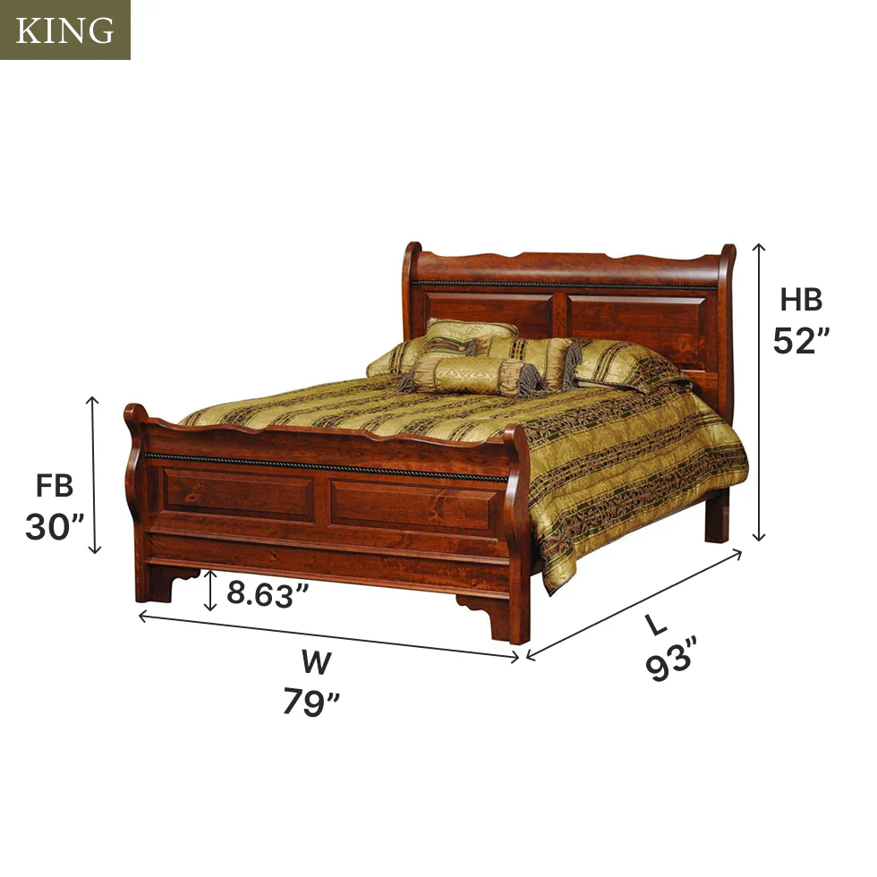 Amish Merlot Bed