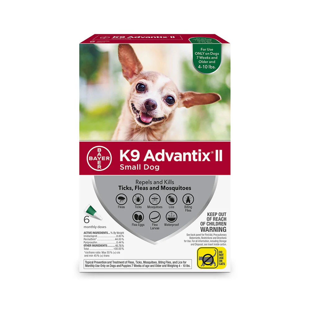 K9 Advantix® II Flea & Tick Treatment for Small Dog 6 Dose