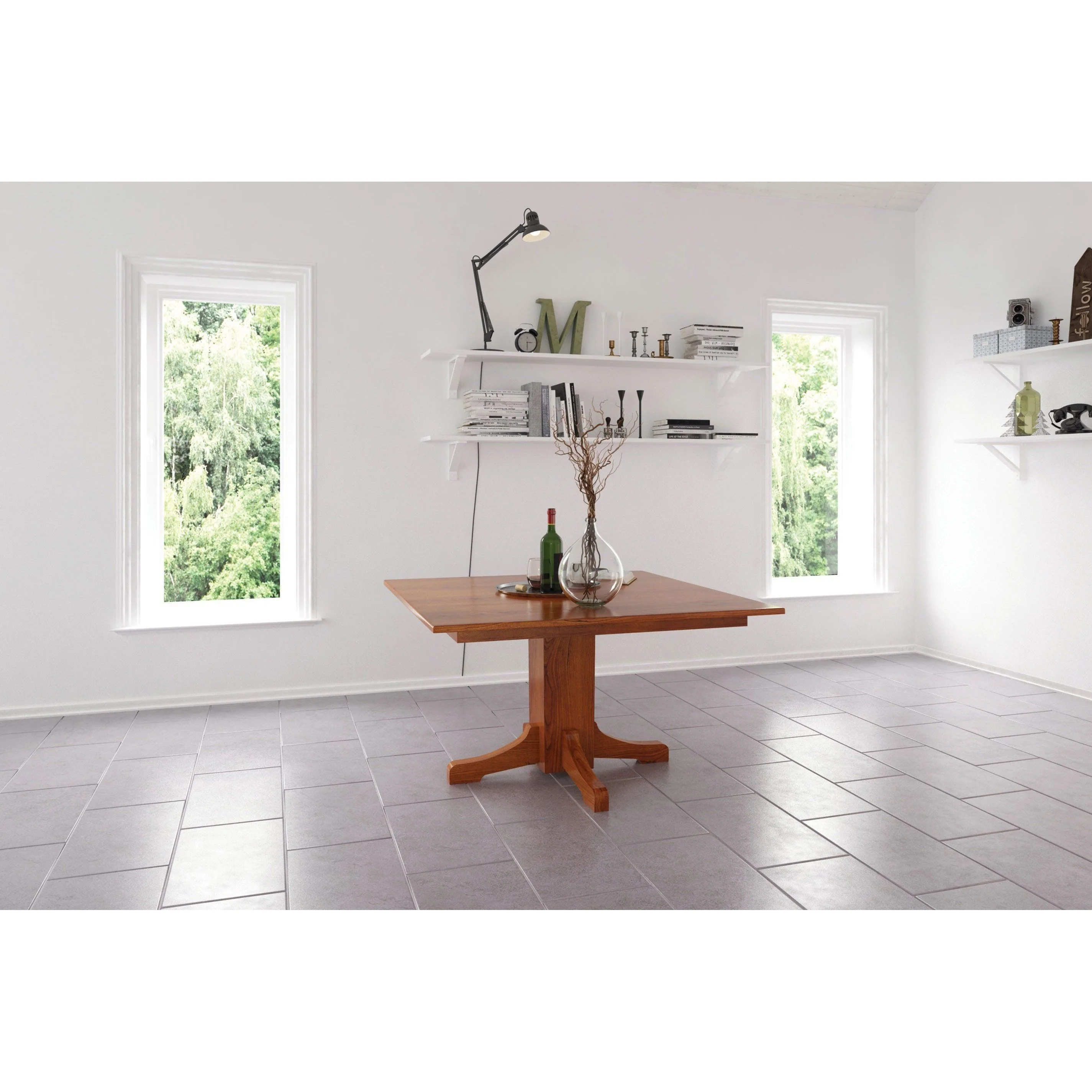 Amish Mission Single Pedestal Table