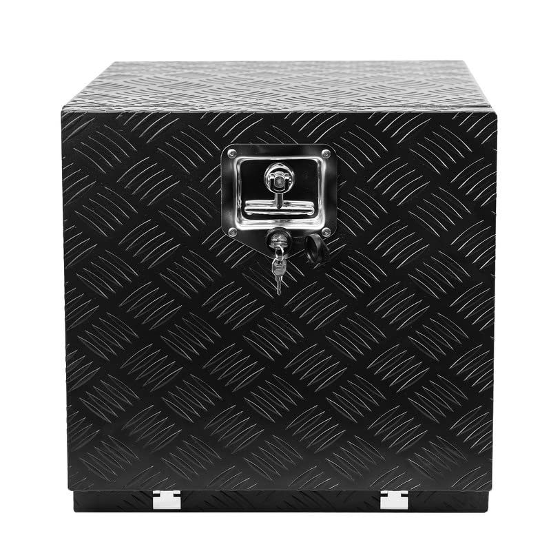 Garvee 18 Inch Pickup Truck Aluminum Toolbox, Diamond Plate, Sturdy