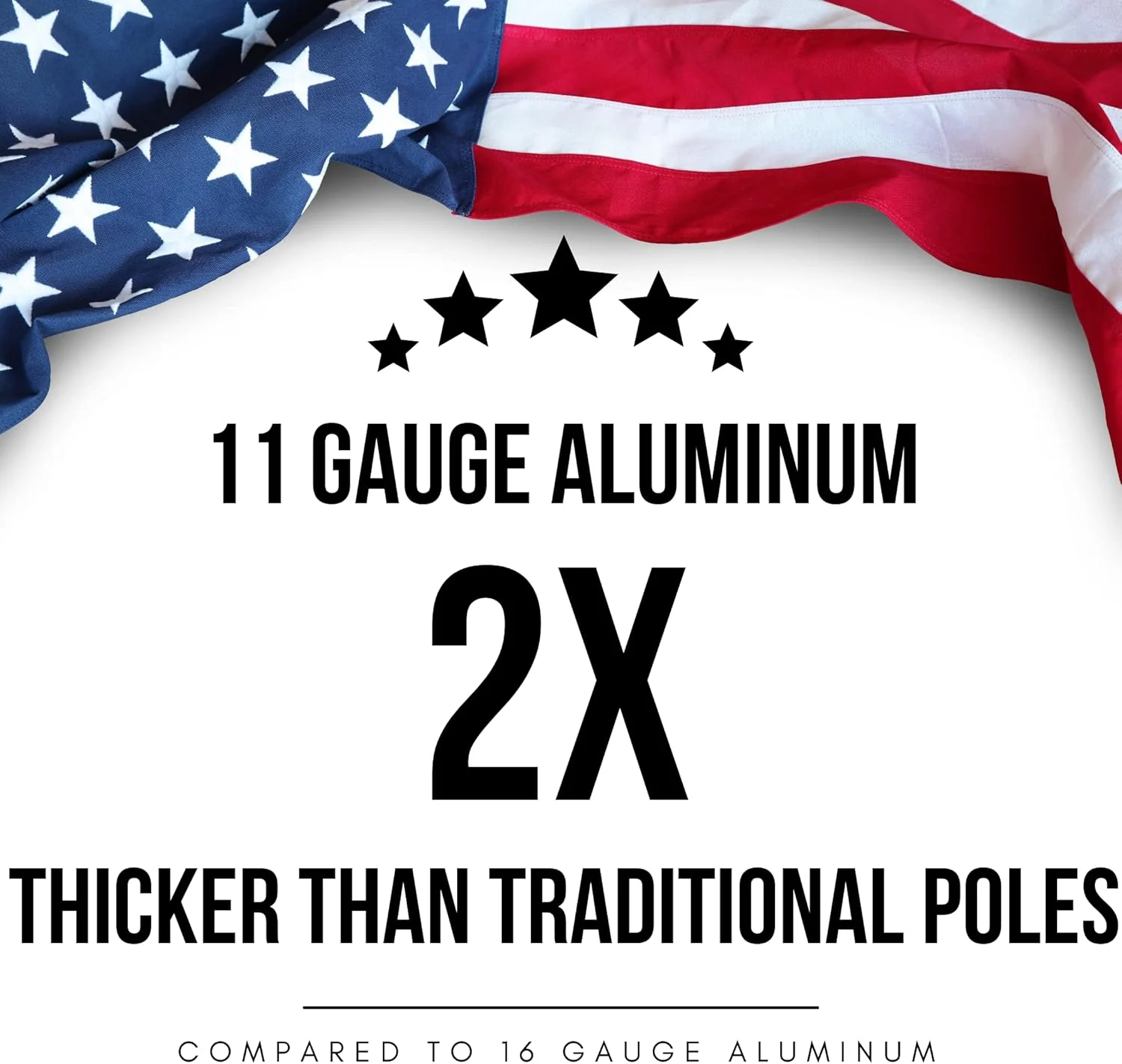 Heavy Duty Telescoping Flagpole Kit, 25 Foot