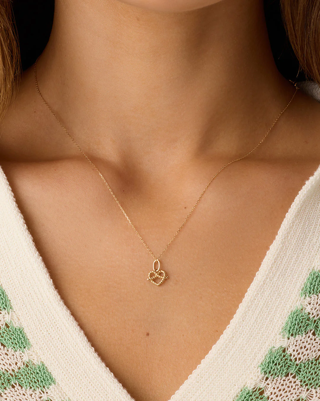 14k Gold Love Knot Charm