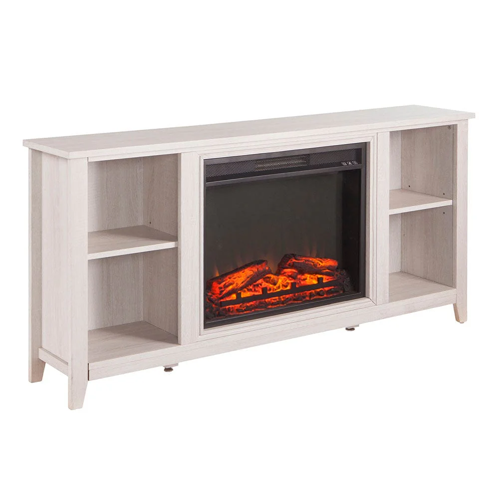 Parkdale Electric Fireplace Media Console in White
