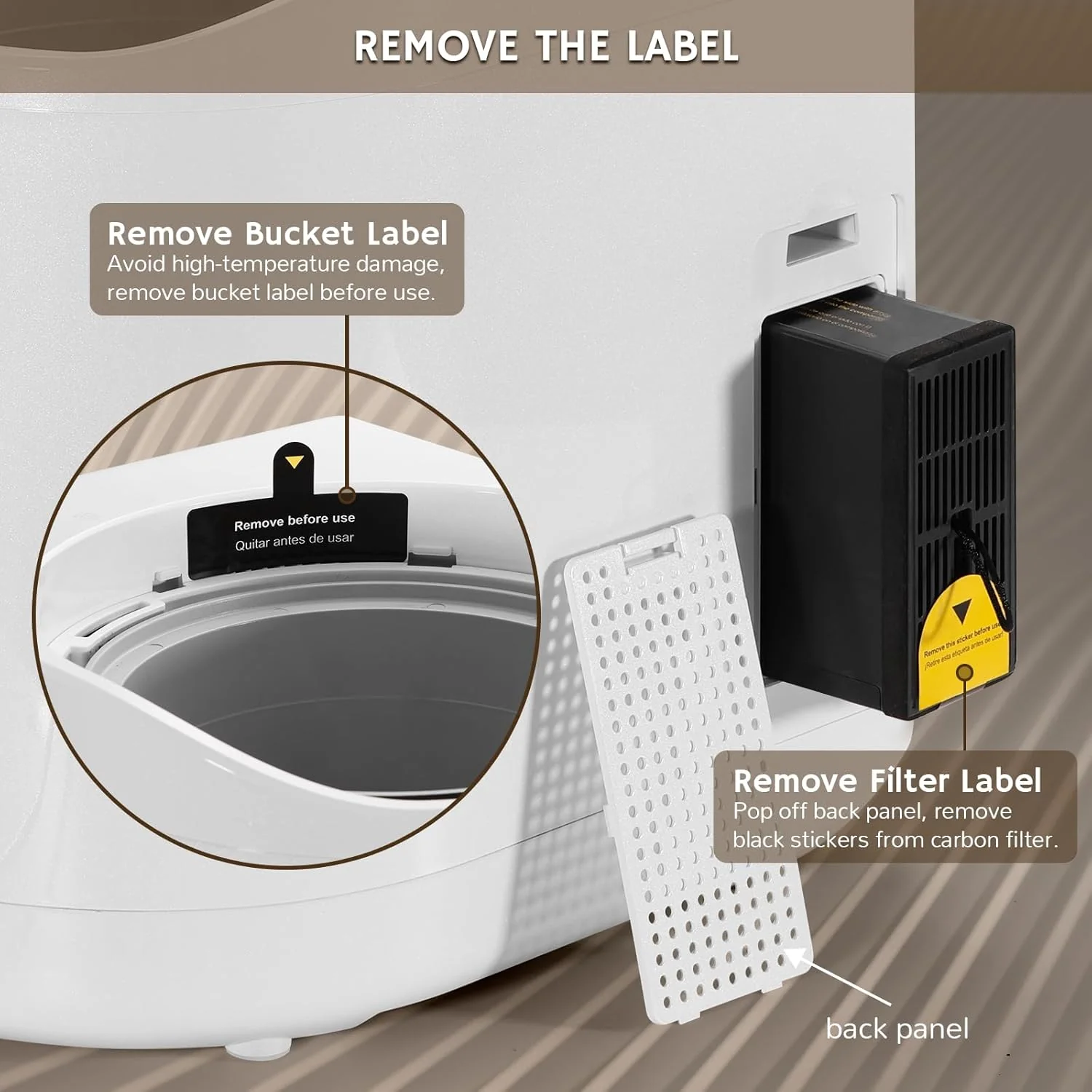 Electric Kitchen Composter, 2.5L Capacity, Turn Food Waste and Scraps into Dry Compost