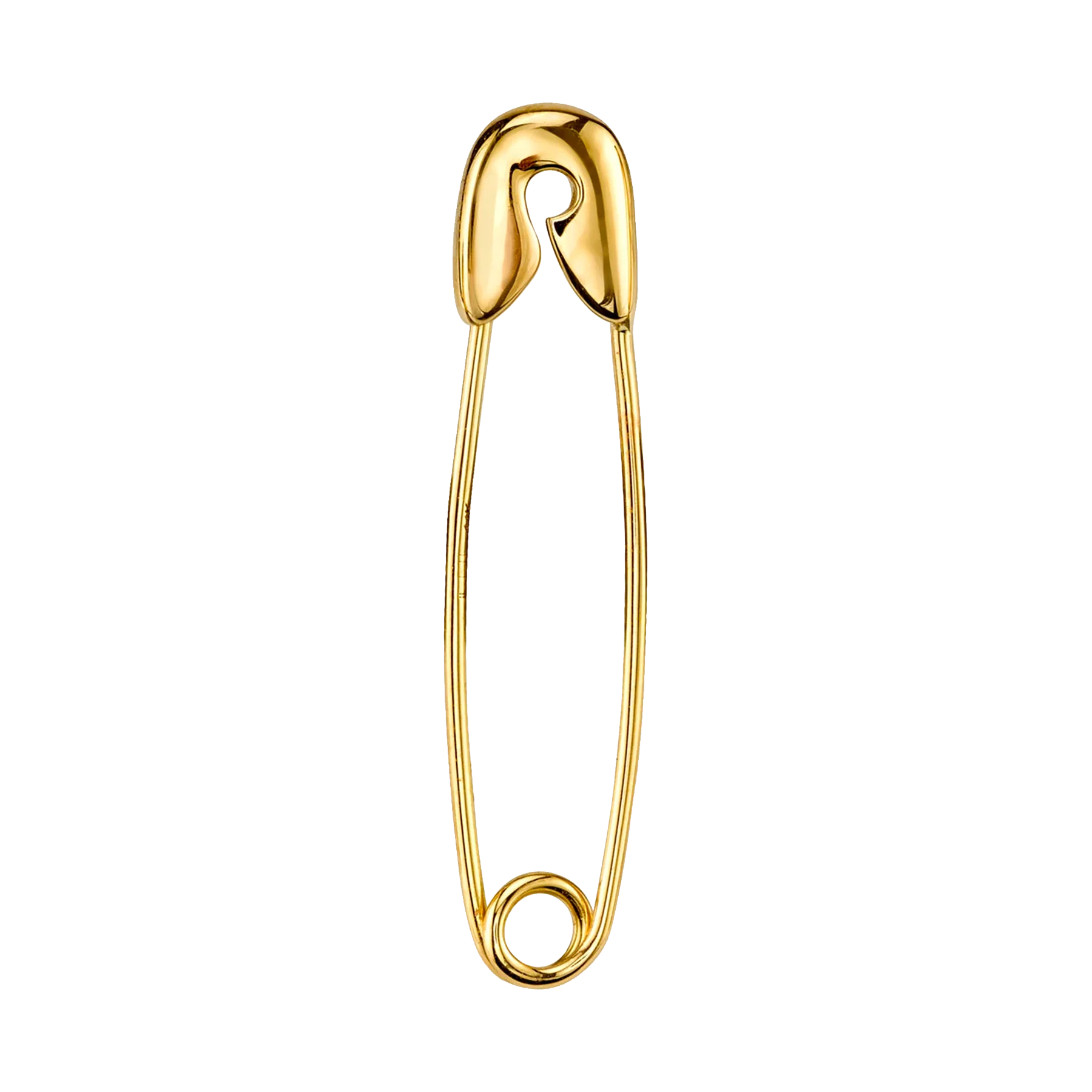 Safety Pin Earring - 14k Yellow Gold