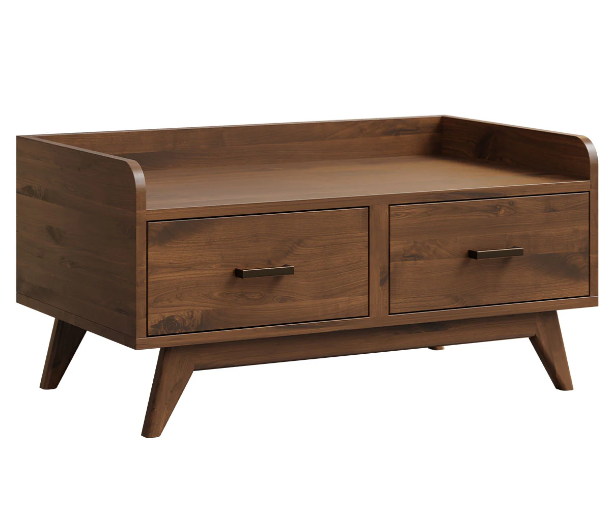 Amish Mid-Century Entryway Bench