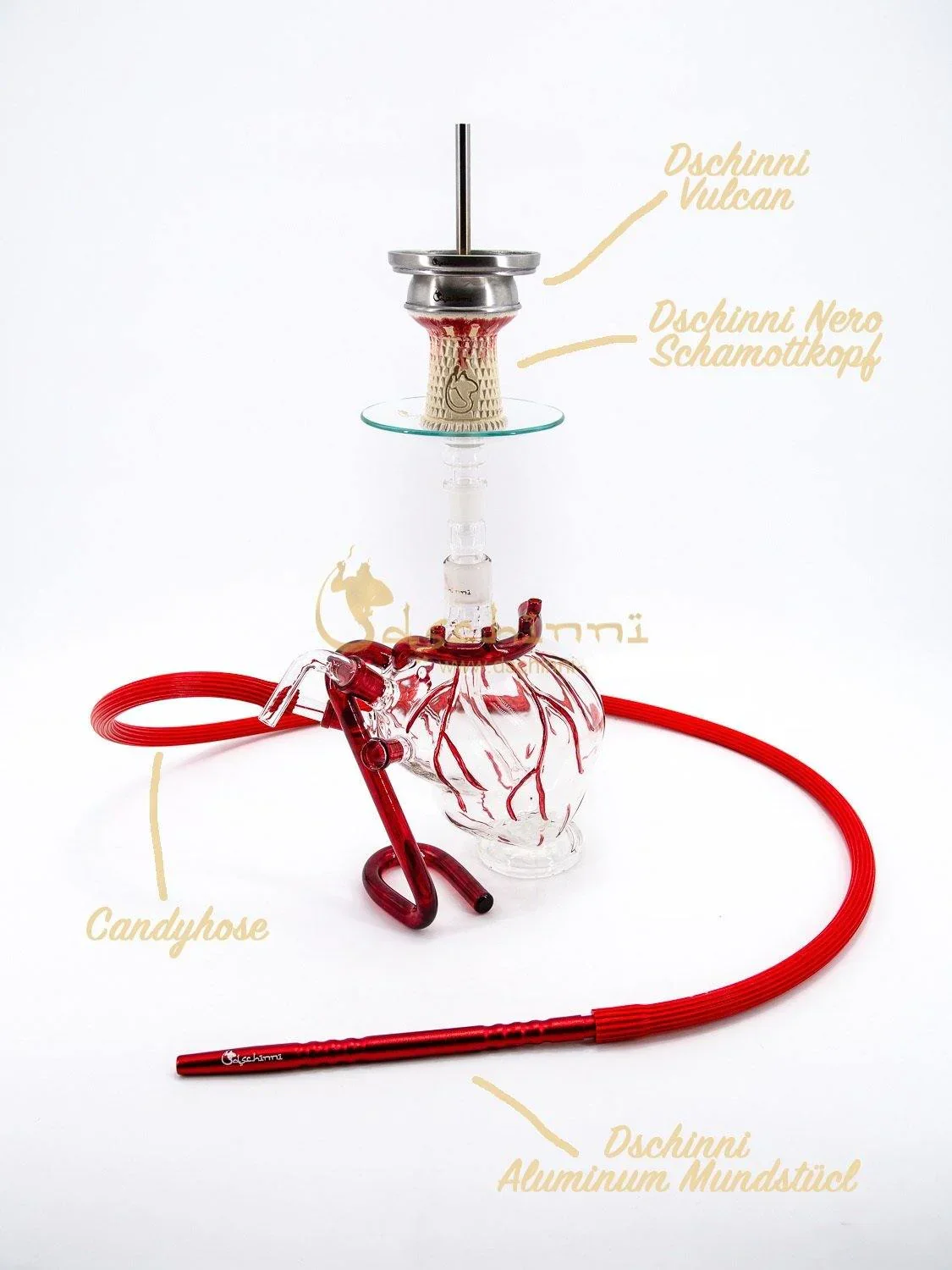 Dschinni Heart Hookah Set