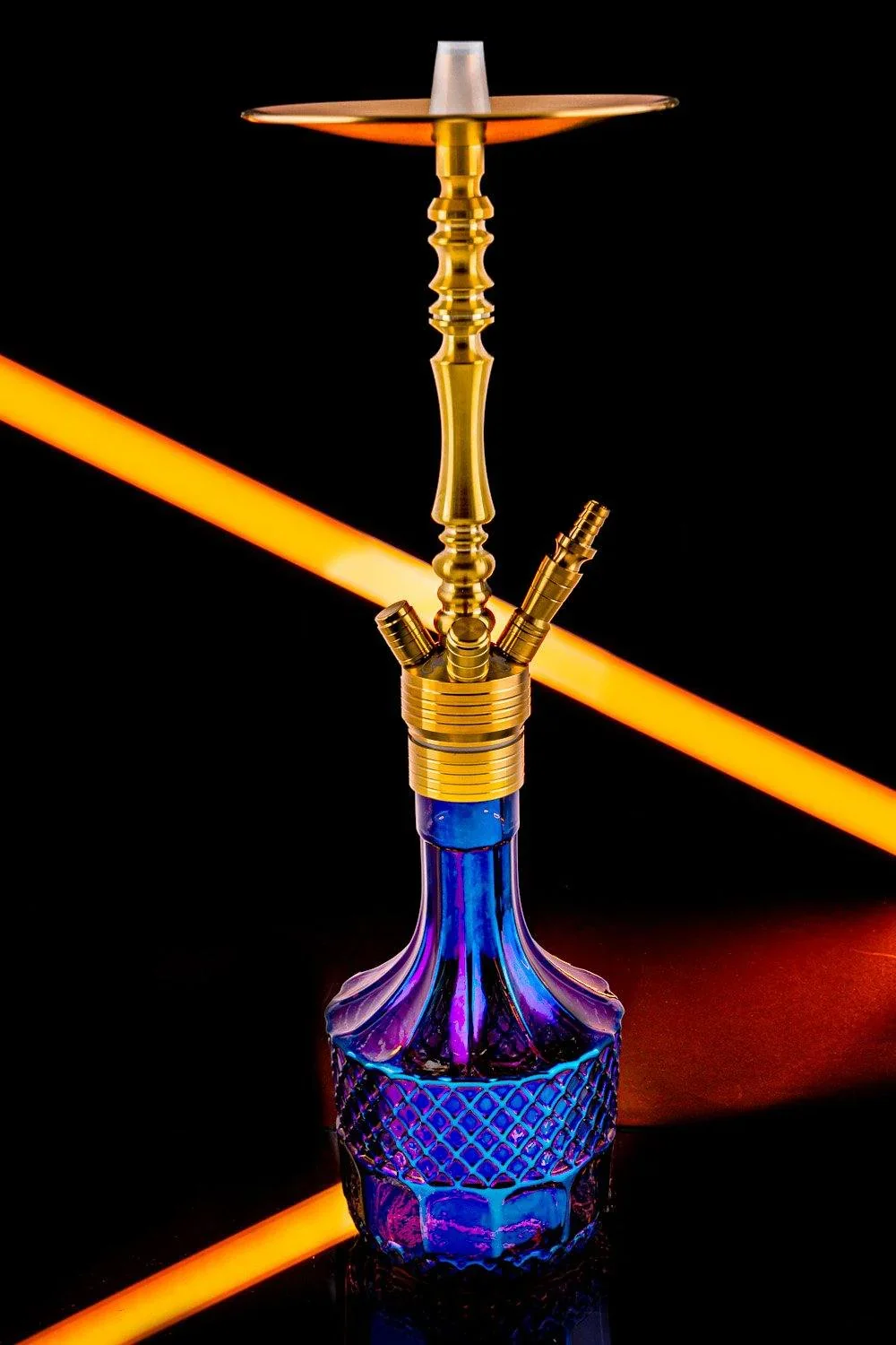 Dschinni Stealth Bomber Classic Purple Gold Hookah