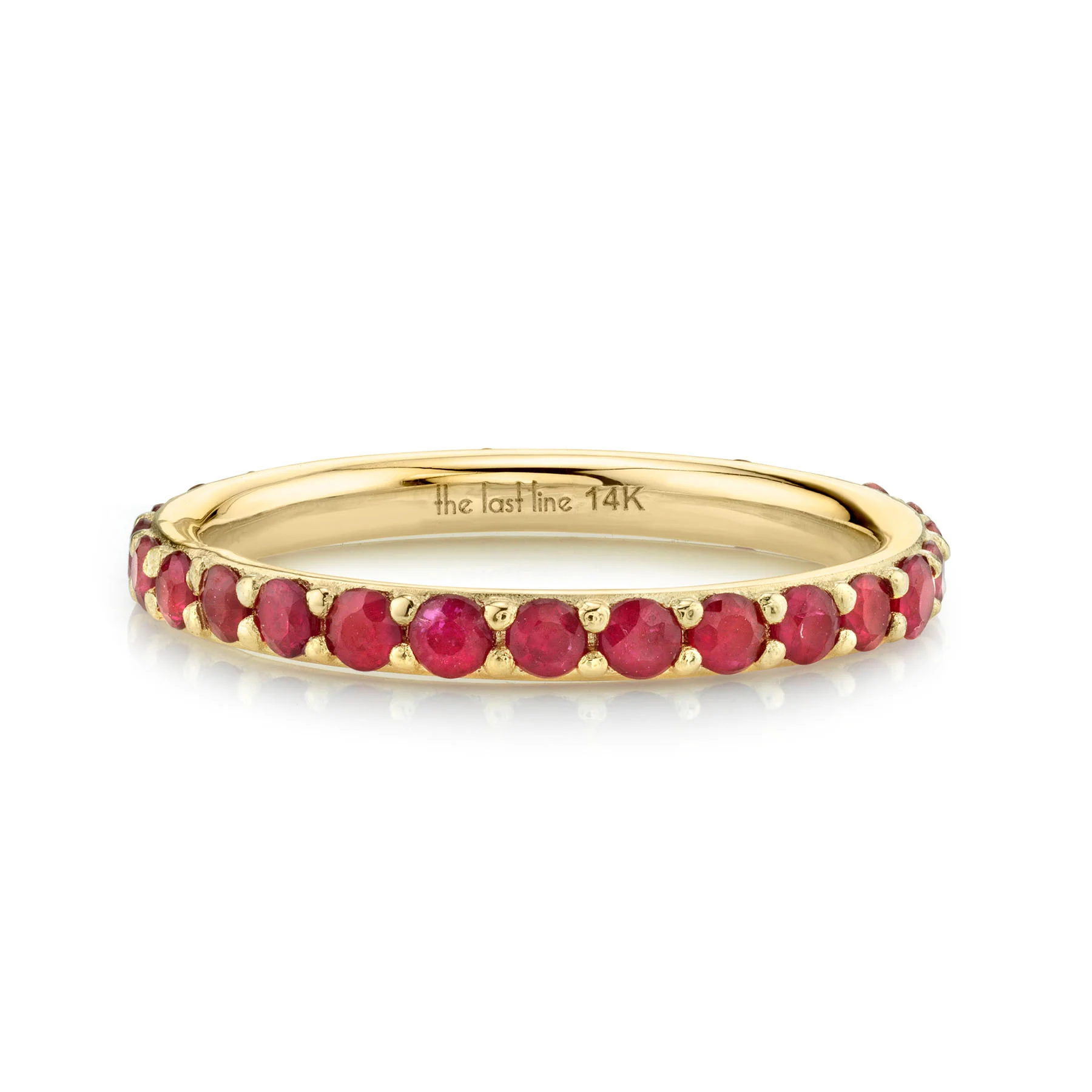 Biggie Eternity Band - Ruby / 14k Yellow Gold