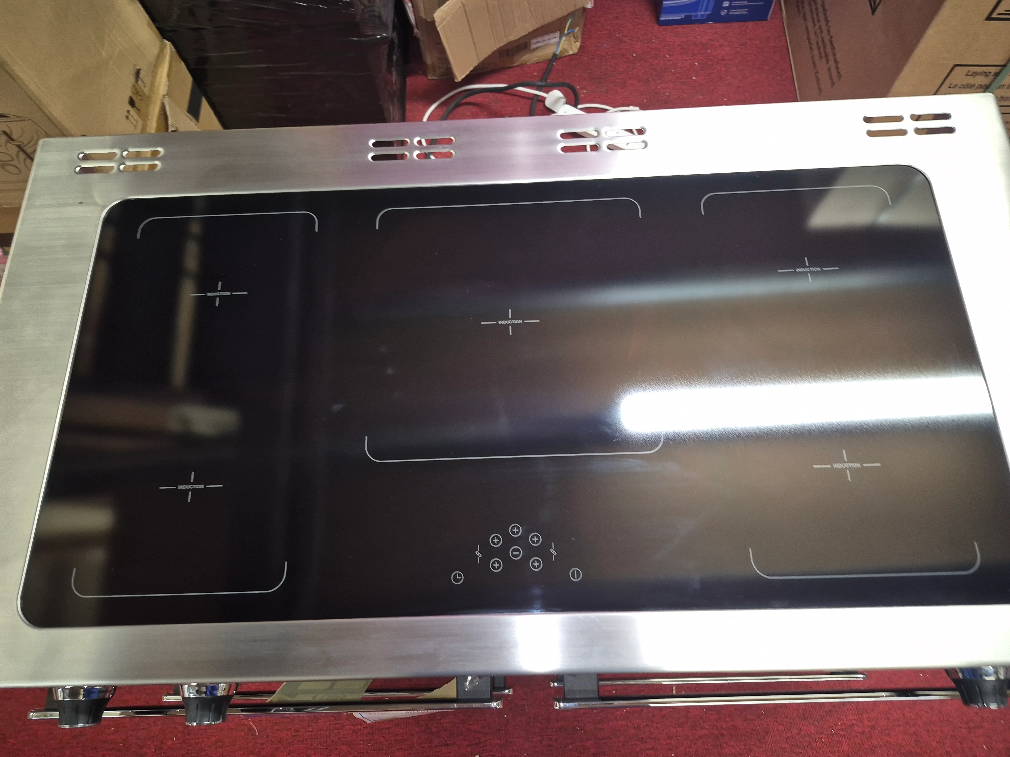 *Display Model* Belling Cookcentre 110cm Electric Induction Range Cooker - Stainless Steel