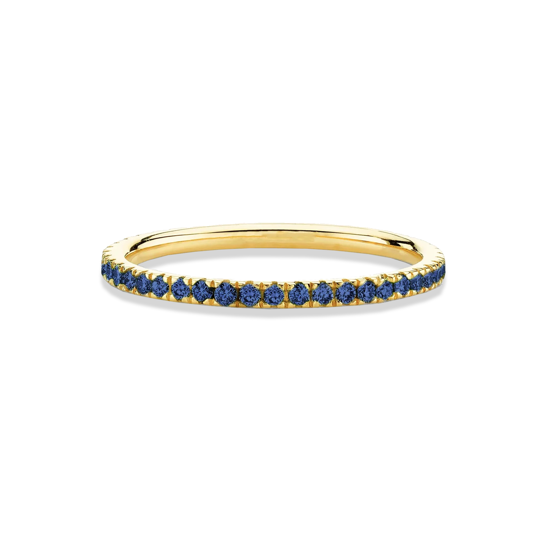 Perfect Eternity Band - Blue Sapphire / 14k Yellow Gold