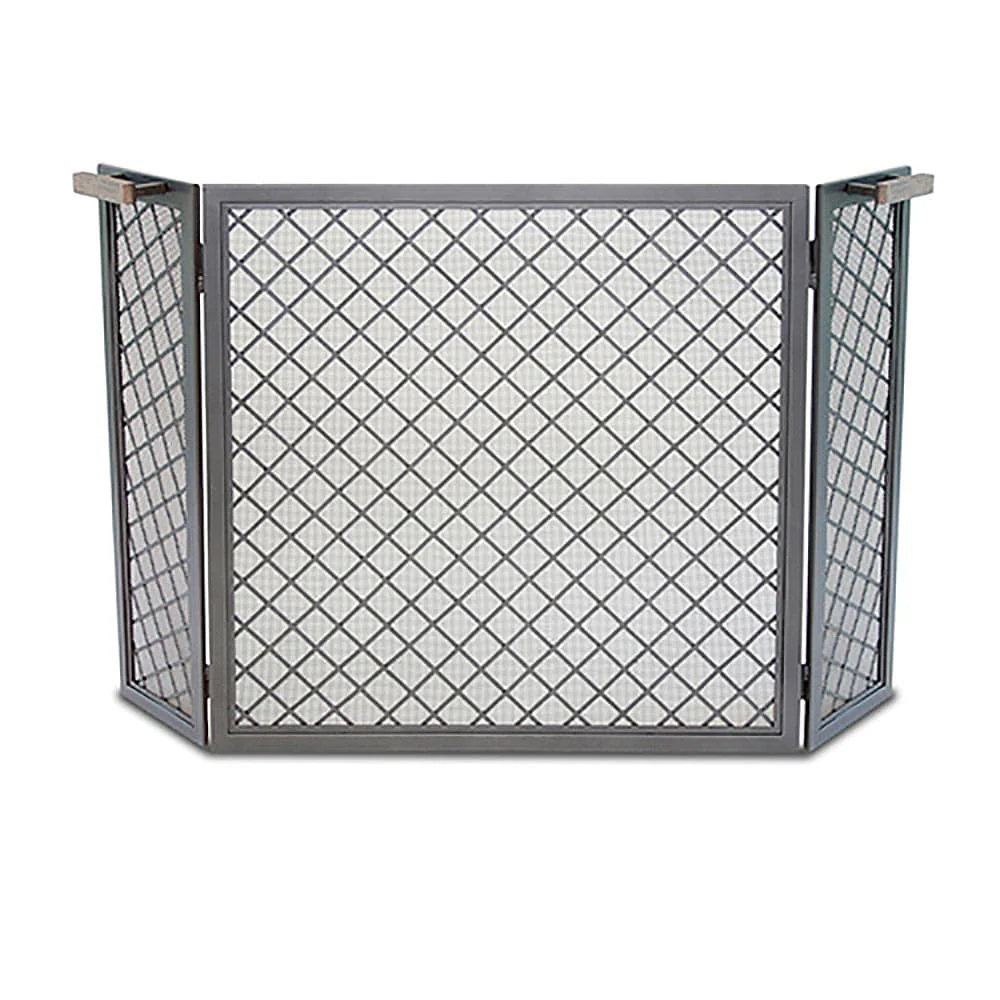 Stanton 3-Panel Screen, Natural Iron