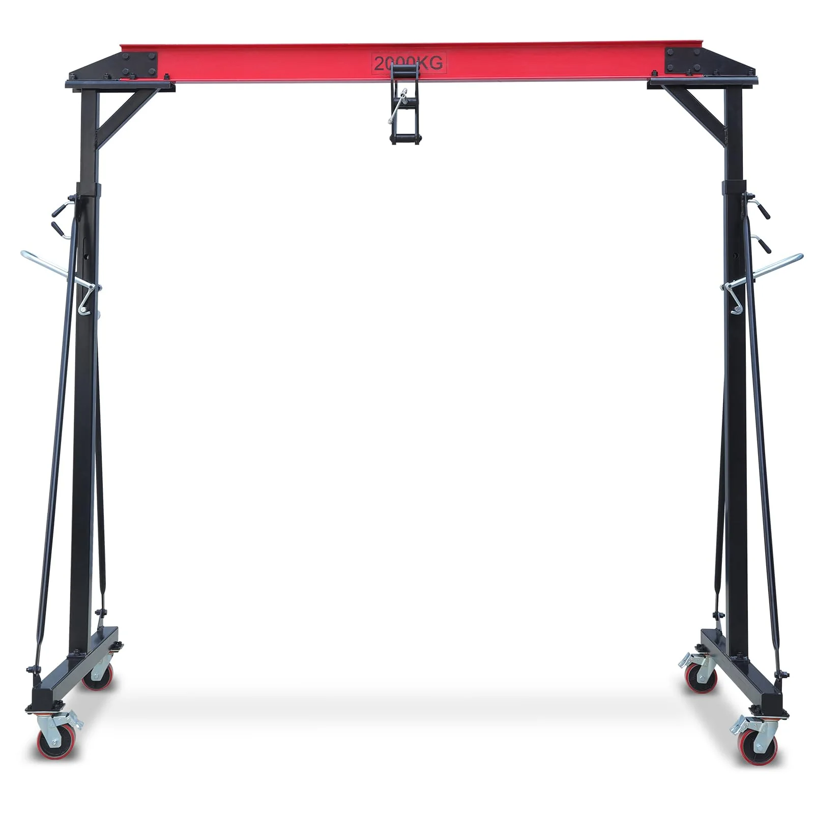 Garvee 2 Ton Adjustable Gantry Crane, 4400 lbs Capacity, Height Adjustable 100.4