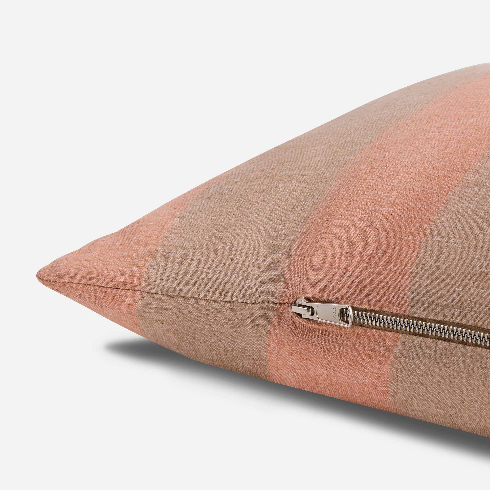 Washed European Linen Lumbar Pillow Cover