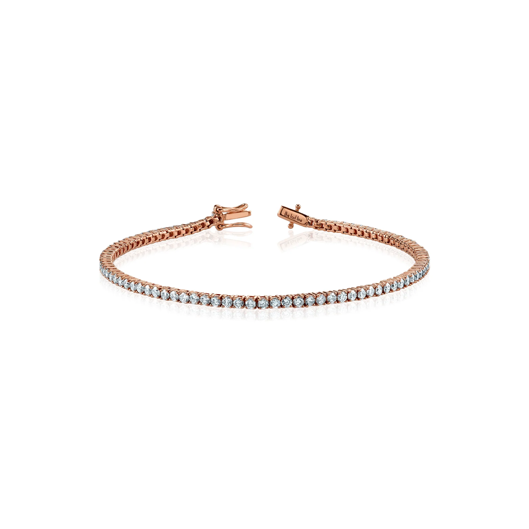 The Perfect Tennis Bracelet - White Diamond / 14k Rose Gold