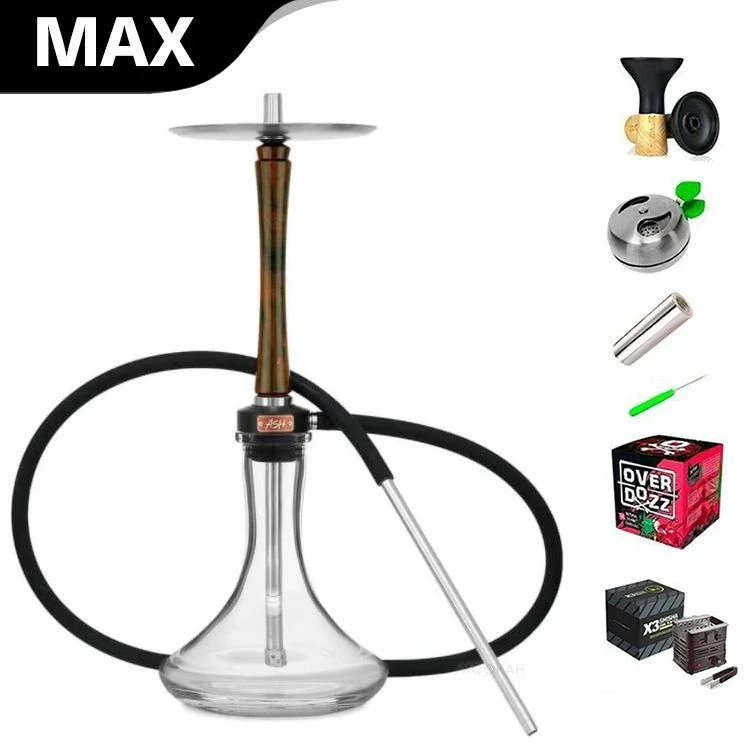 Ash Wood Haze Mist Shisha with Base Set