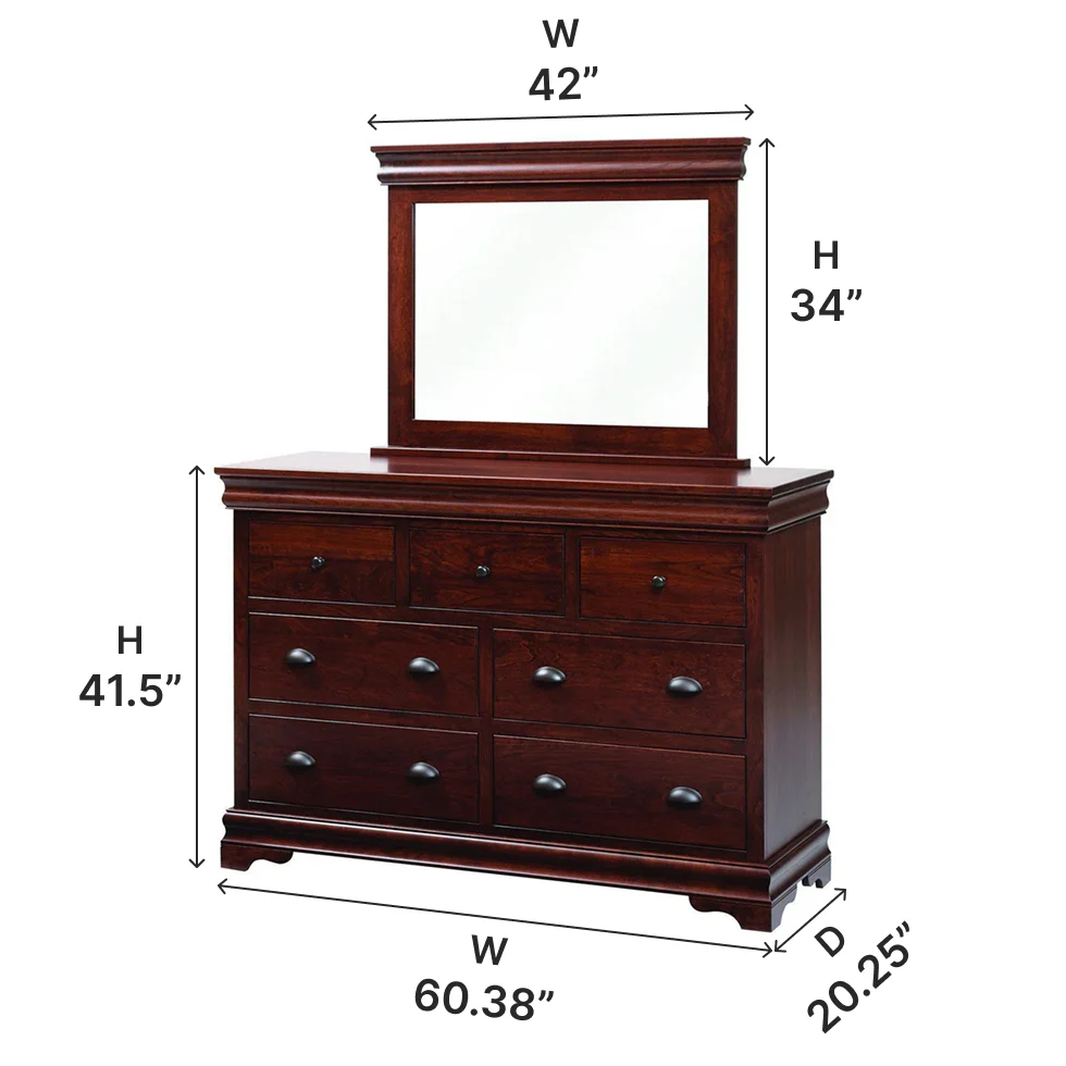 Amish Luxembourg Dresser